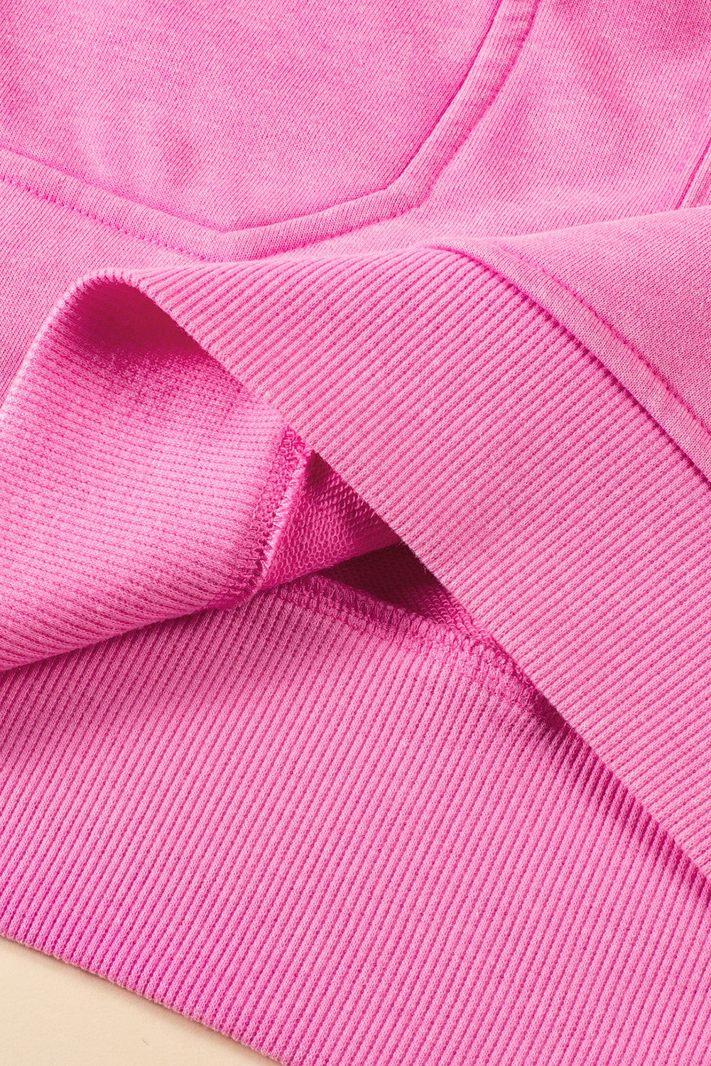 Vestido estilo sudadera con mangas cortas y bolsillos con cremallera de un cuarto de Bonbon