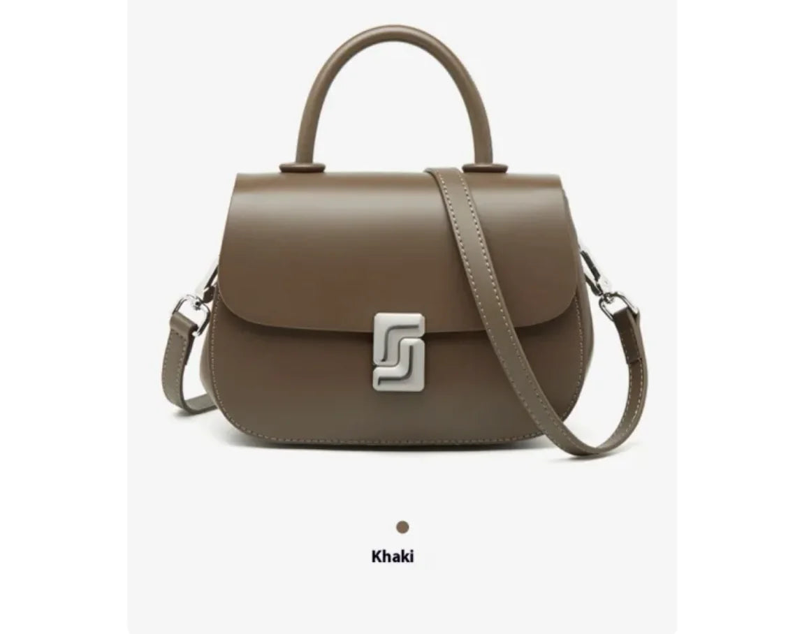 Bolso bandolera estilo sillín de cuero retro