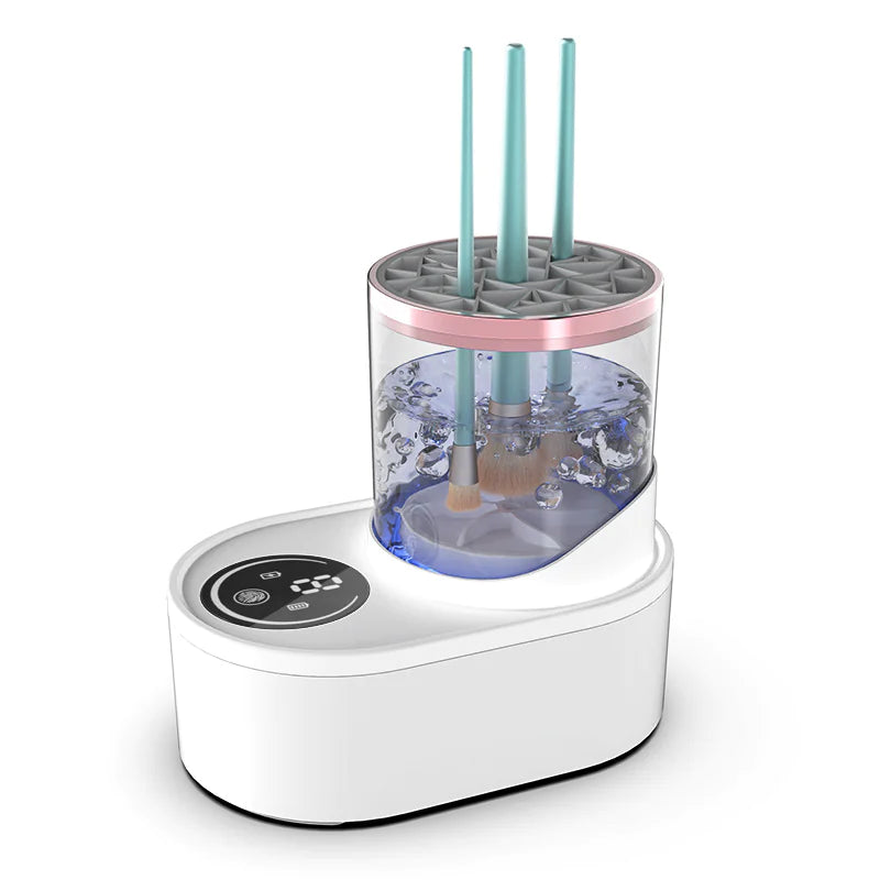 USB-Equipped Cosmetic Brush Care System