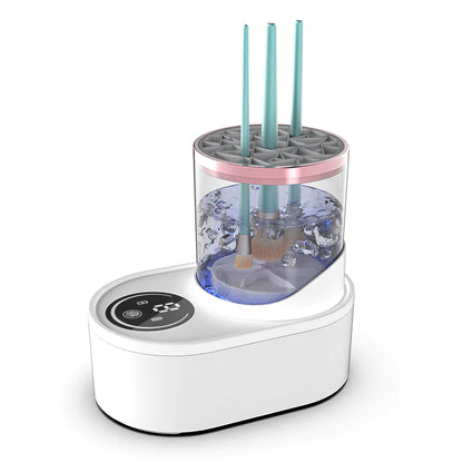 USB-Equipped Cosmetic Brush Care System