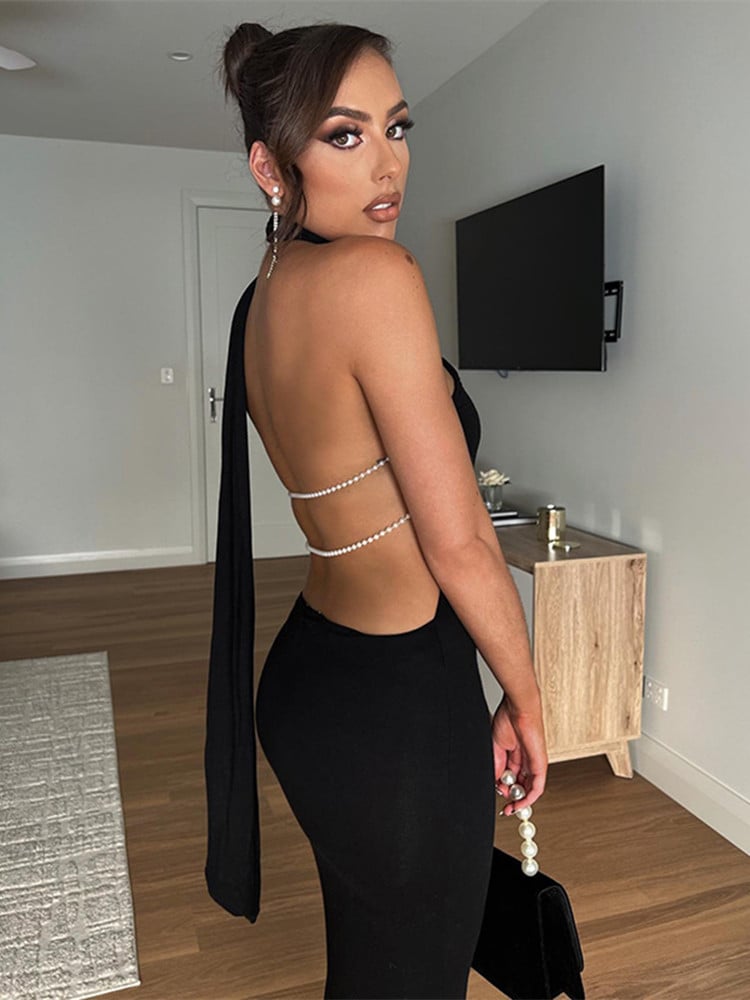 Chic Backless Evening Formal Prom Dress