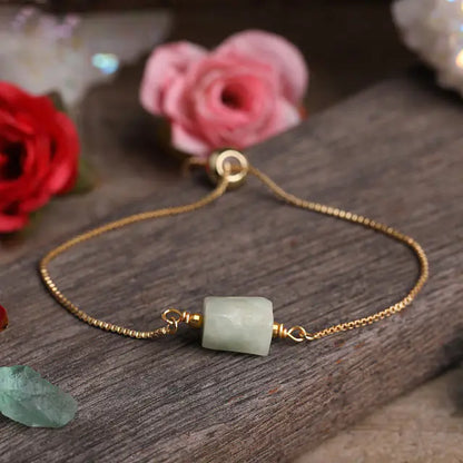 Elegant Prism Stone Chain Bracelet