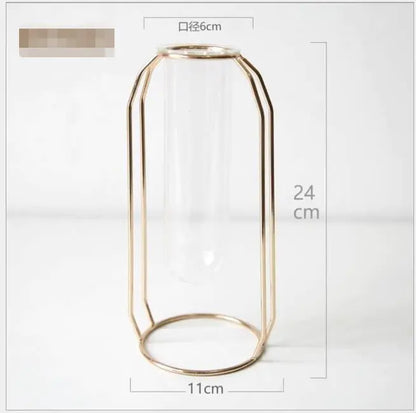 Elegant Glass Tube Flower Holder