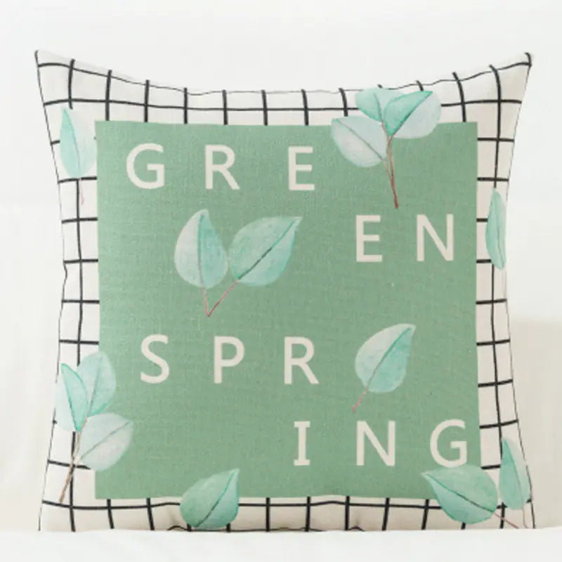 Leafy Art Cushion Covers for Home & Car