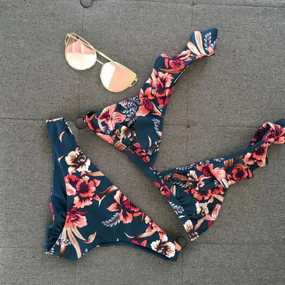 Chic Printed Bikini Set