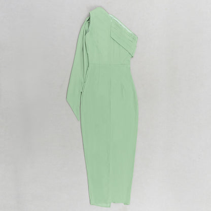 Women's Simple One-shoulder Sleeveless Party Dinner Dress