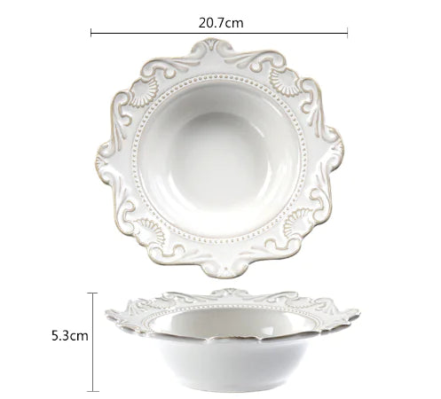 Elegant Baroque Porcelain Dining Set
