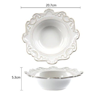 Elegant Baroque Porcelain Dining Set