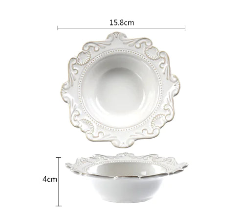 Elegant Baroque Porcelain Dining Set