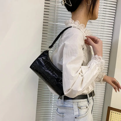 Bolso de hombro de cuero