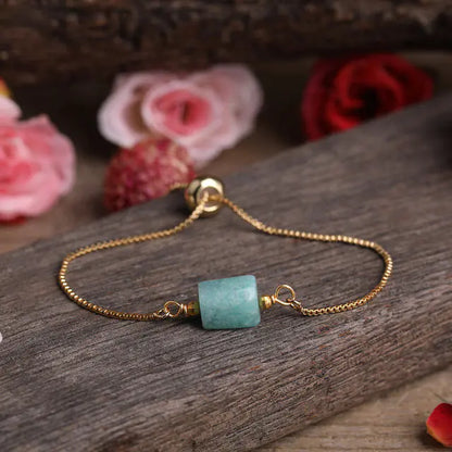 Elegant Prism Stone Chain Bracelet