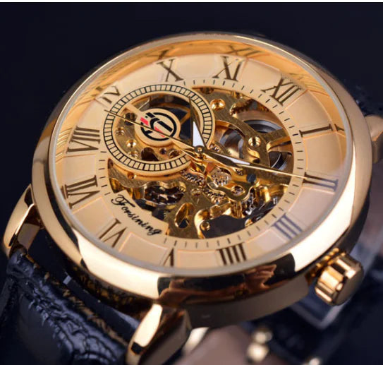 Gent's Openwork Mechanical Timepiece