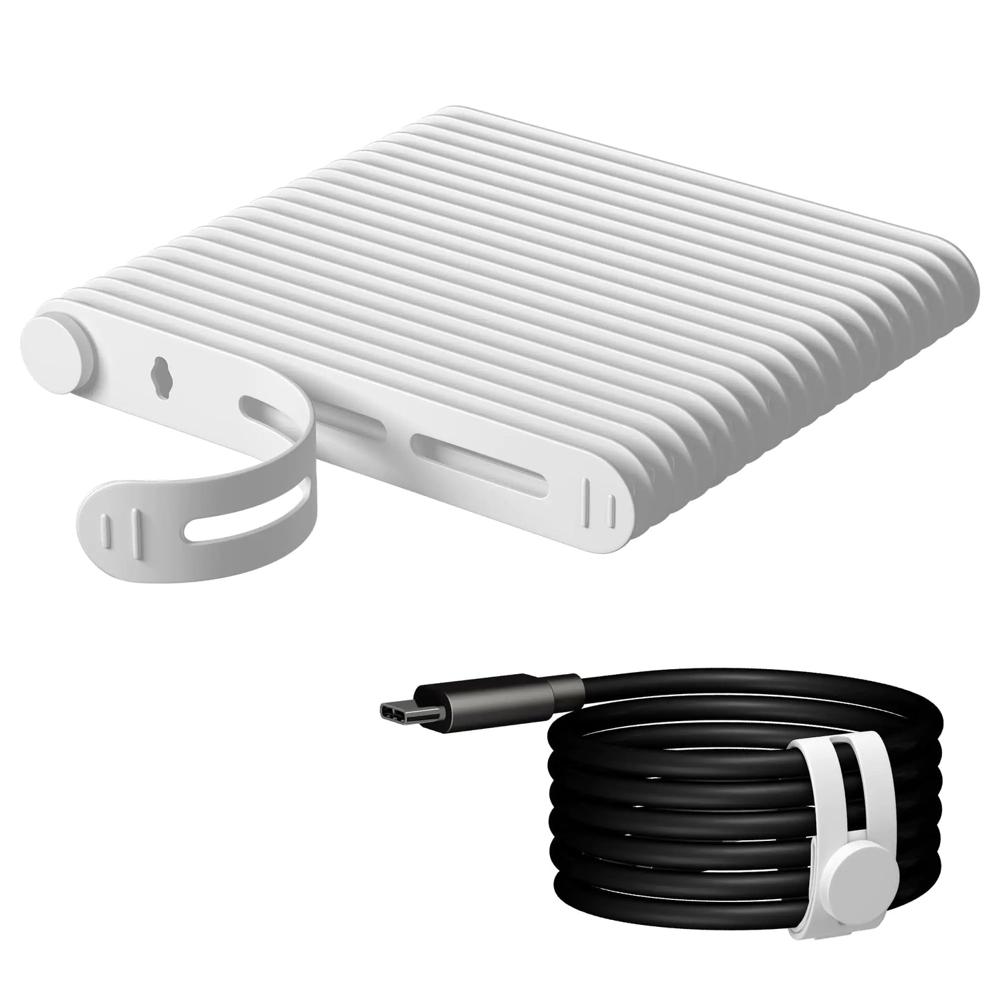 20Pcs QuickLock Silicone Cable Organizers for Wires and Cords