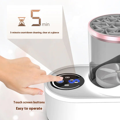 USB-Equipped Cosmetic Brush Care System