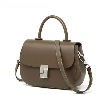 Bolso bandolera estilo sillín de cuero retro