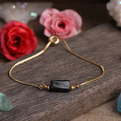 Elegant Prism Stone Chain Bracelet