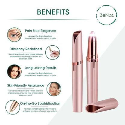 Set de depilación facial y de cejas recargable (2 unidades)