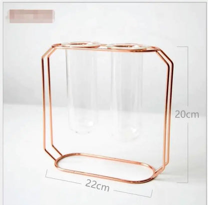 Elegant Glass Tube Flower Holder