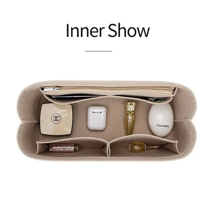 Felt Handbag Makeup Organizer