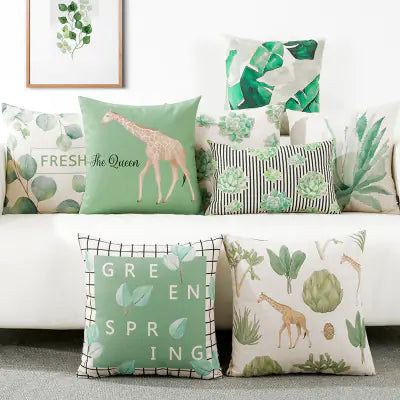 Leafy Art Cushion Covers for Home & Car