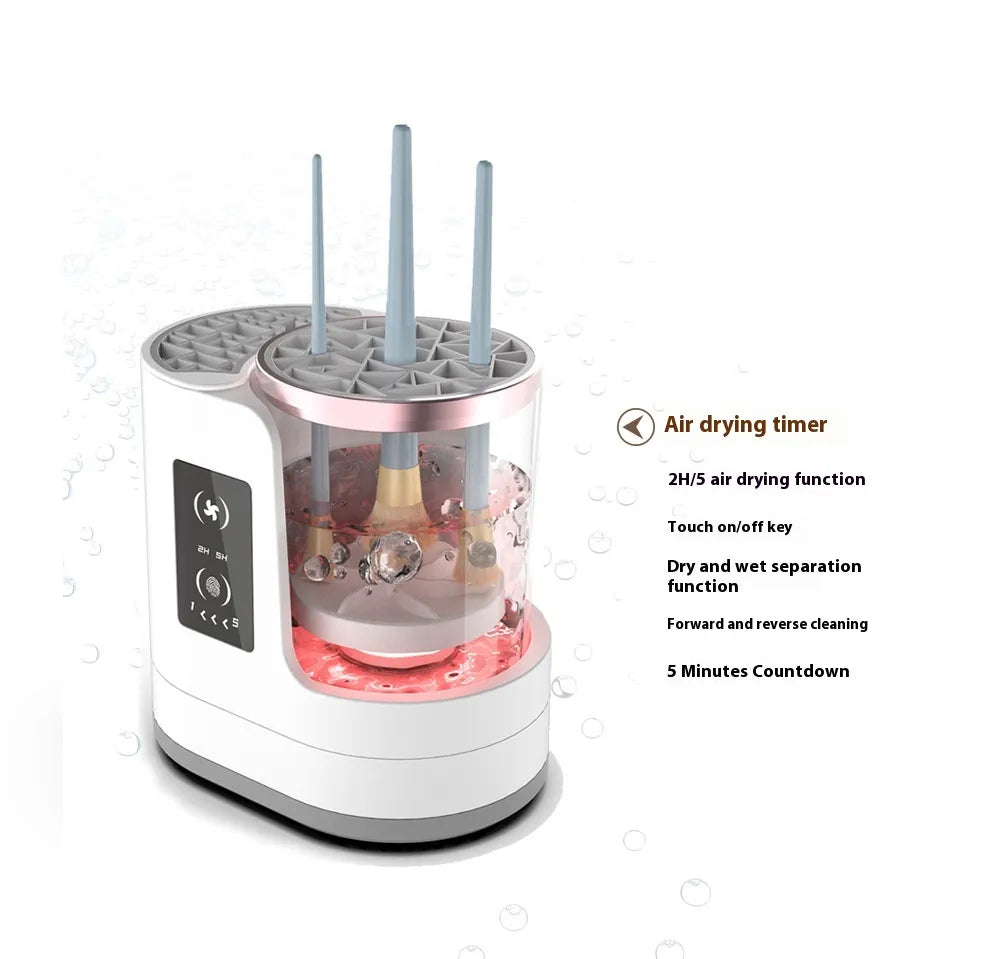 USB-Equipped Cosmetic Brush Care System