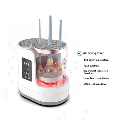 USB-Equipped Cosmetic Brush Care System
