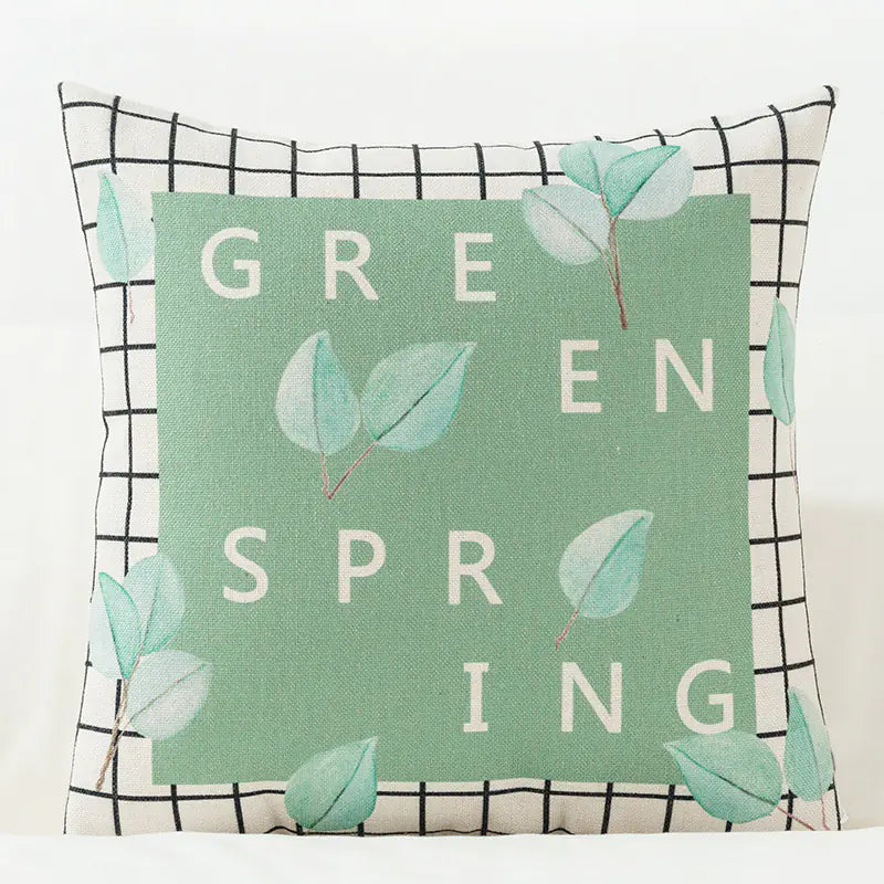 Leafy Art Cushion Covers for Home & Car