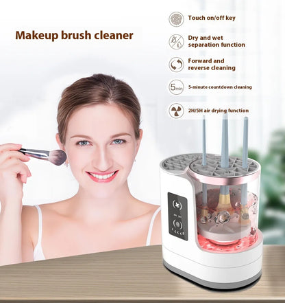 USB-Equipped Cosmetic Brush Care System