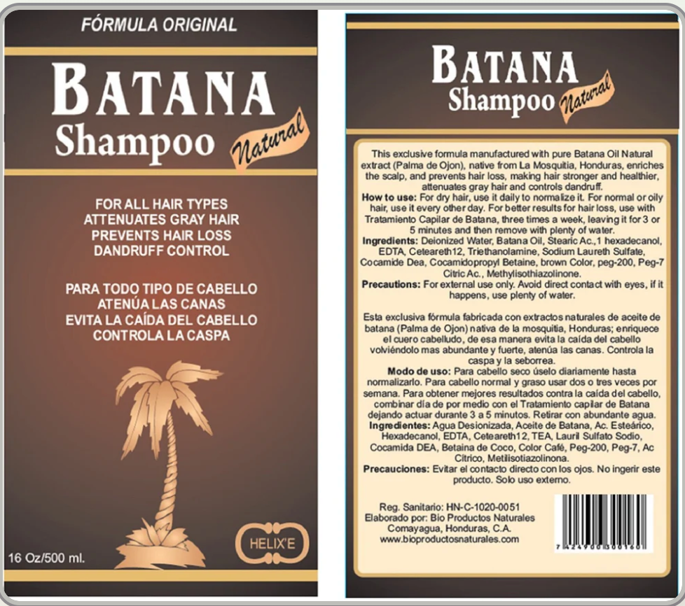 Batana Shampoo – 8oz Bottle