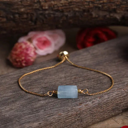 Elegant Prism Stone Chain Bracelet