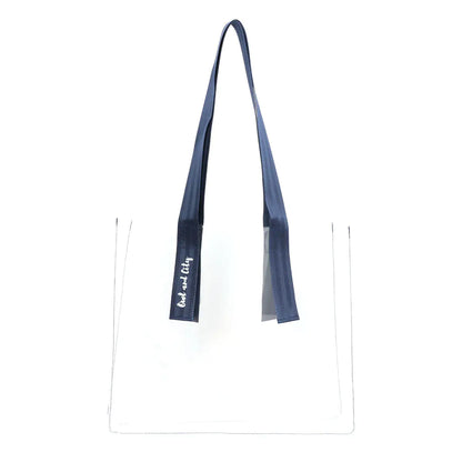 Bolsa de compras y playa transparente con diseño de búho y ciudad de Biggdesign