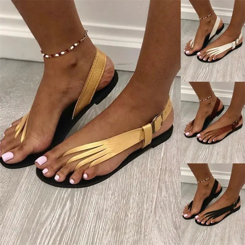 Chic Large Size Women's Flat Sandals