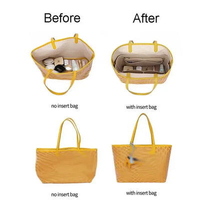 Felt Handbag Makeup Organizer