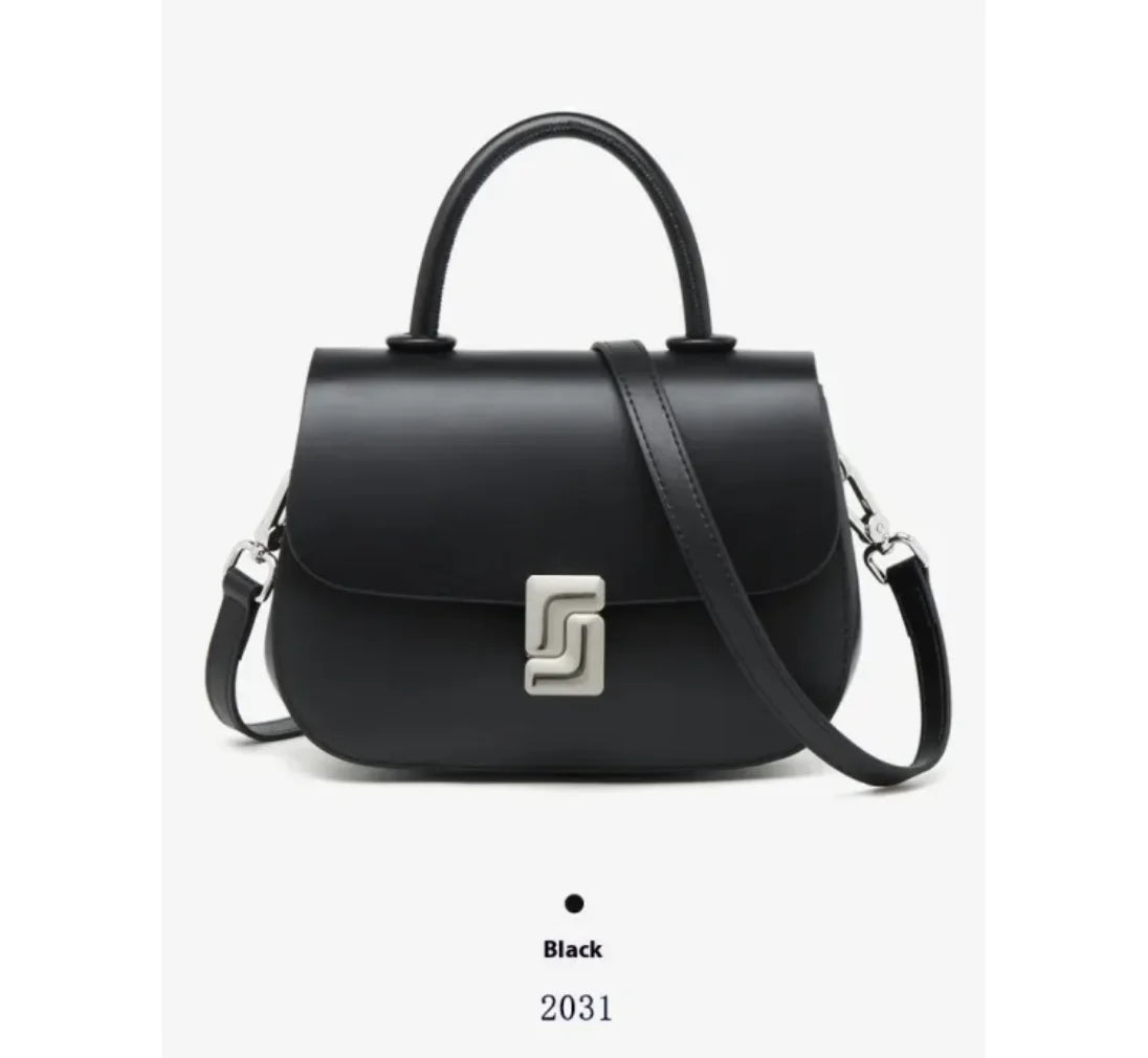 Bolso bandolera estilo sillín de cuero retro