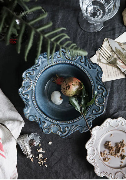 Elegant Baroque Porcelain Dining Set