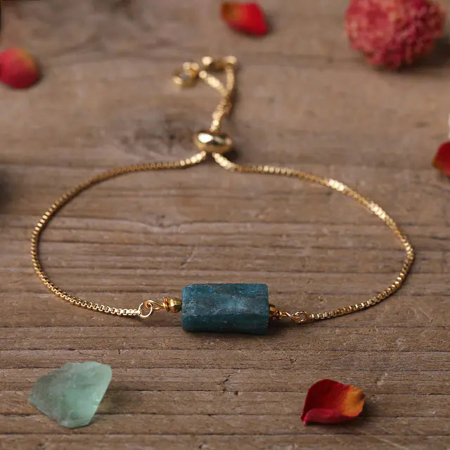 Elegant Prism Stone Chain Bracelet