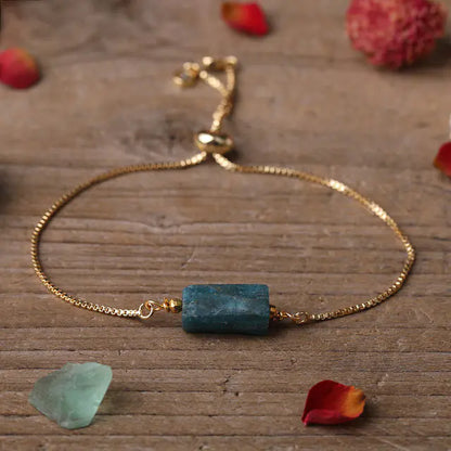 Elegant Prism Stone Chain Bracelet