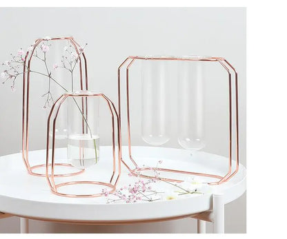 Elegant Glass Tube Flower Holder