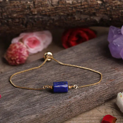 Elegant Prism Stone Chain Bracelet