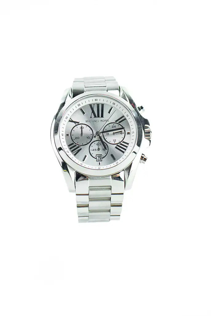 Reloj de pulsera Michael Kors Bradshaw de acero inoxidable en tono plateado (MK5535)