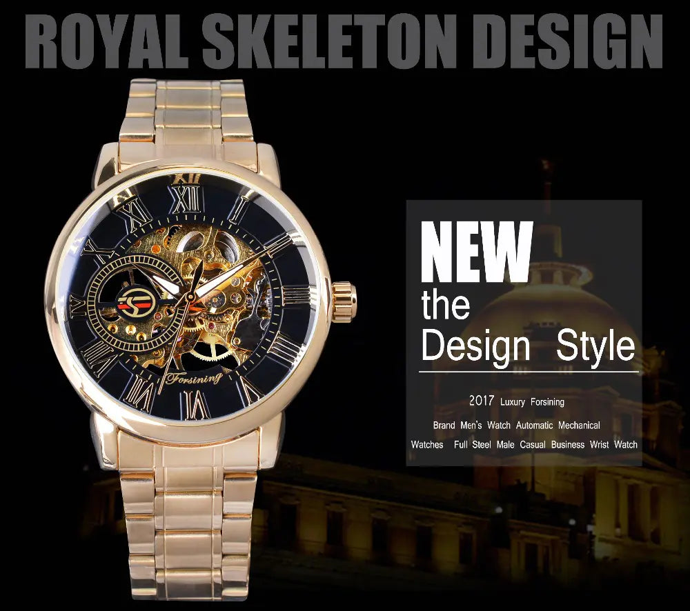 Gent's Openwork Mechanical Timepiece