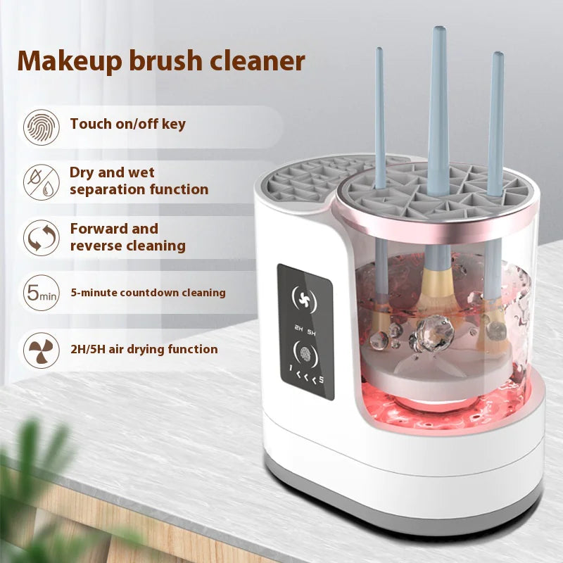 USB-Equipped Cosmetic Brush Care System
