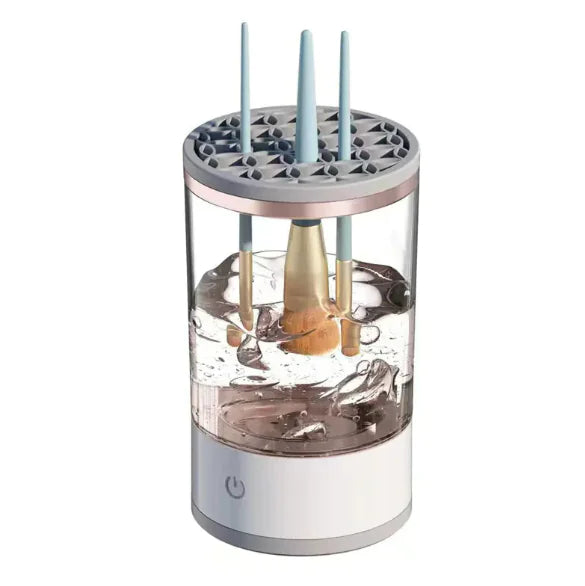 Limpiador y lavador automático de brochas de maquillaje recargable