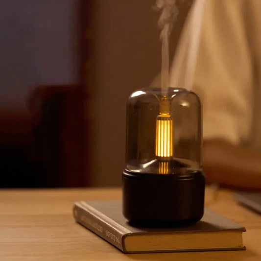Difusor humidificador con luz de vela