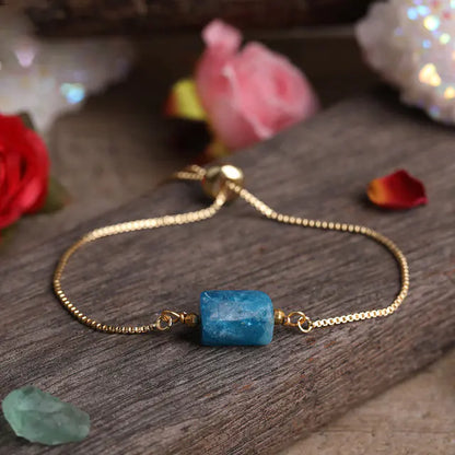 Elegant Prism Stone Chain Bracelet