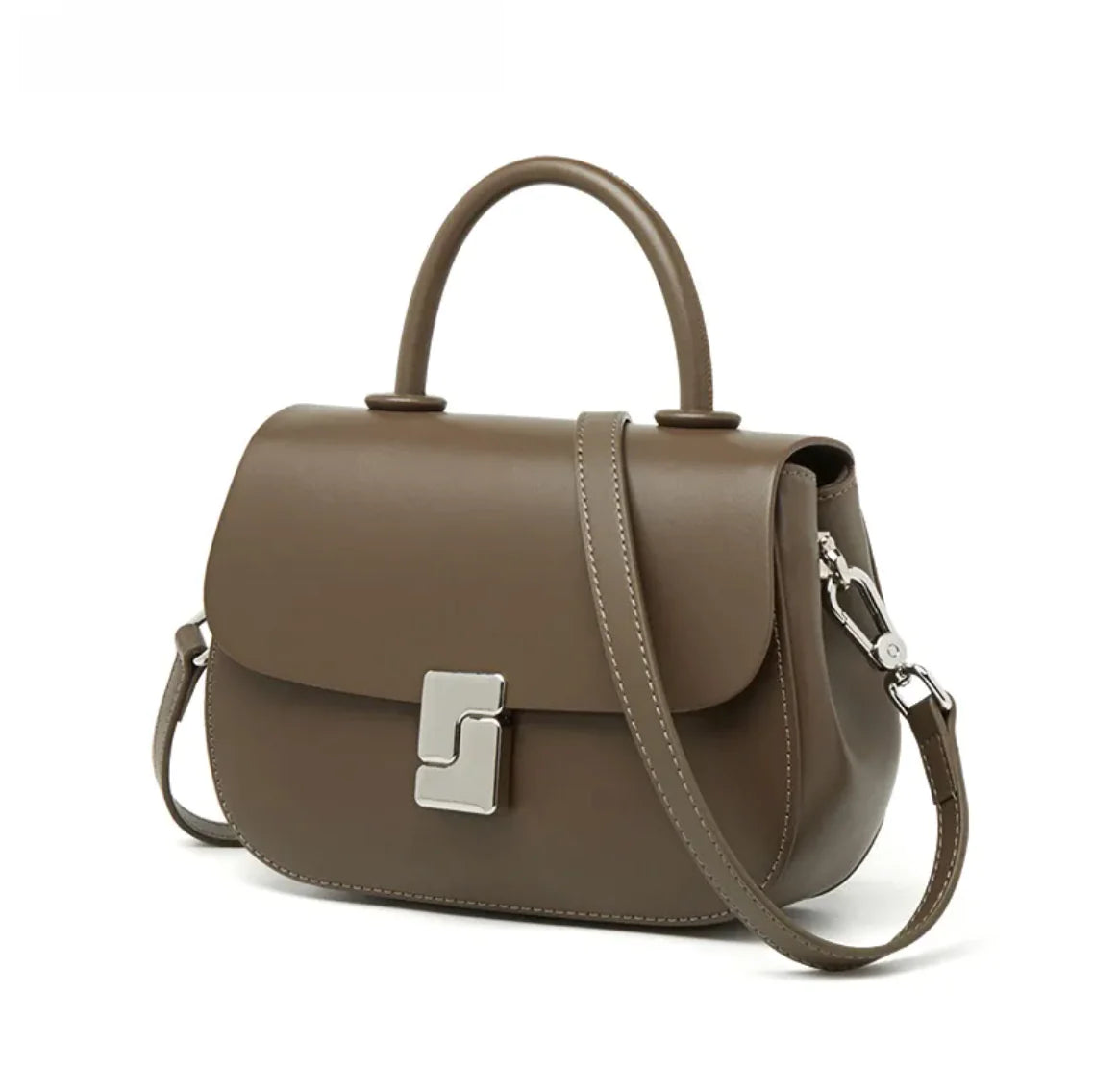 Bolso bandolera estilo sillín de cuero retro