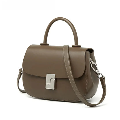 Bolso bandolera estilo sillín de cuero retro