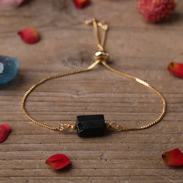 Elegant Prism Stone Chain Bracelet