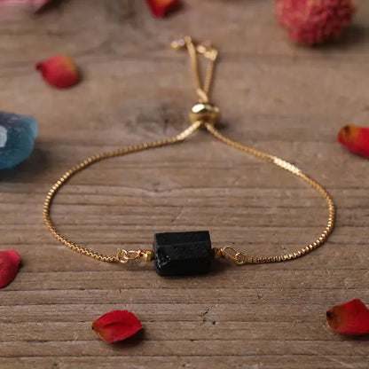 Elegant Prism Stone Chain Bracelet