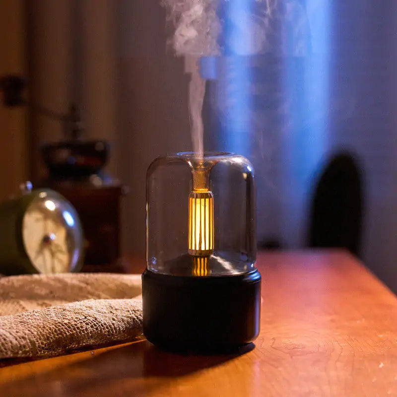 Difusor humidificador con luz de vela